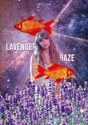 Collage de Taylor swift lavender haze postal para swifties