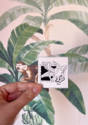 Sticker con animal marginal liebrasus