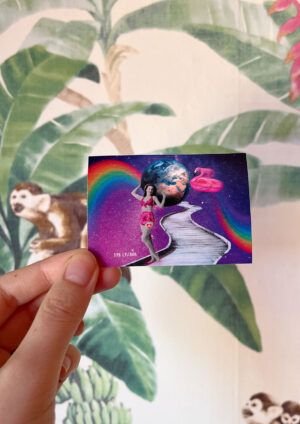 Sticker collage atlas pin up