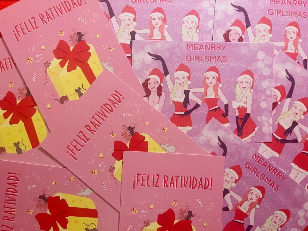 Postales Navidad Diva Ilustrada