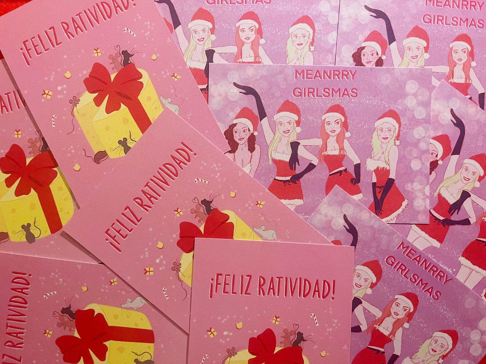 Postales Navidad Diva Ilustrada