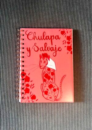 cuaderno artesano chulapa y salvaje la tigresa más madrileña, edición limitada, formato A5 páginas en blanco interior